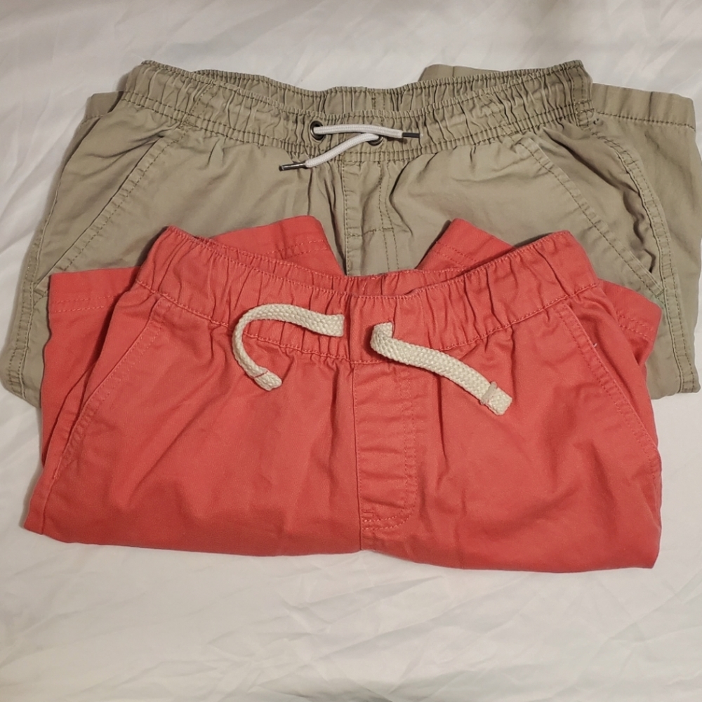 Cat & Jack - Arizona Boys Pull On Cargo Shorts Tan Coral Size 12